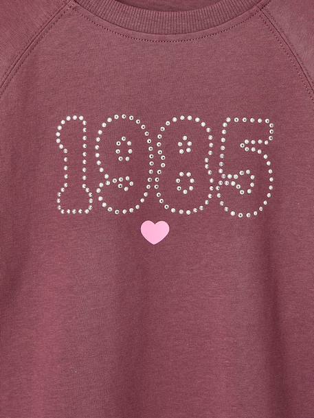 T-shirt manches longues fille encre+prune 6 - vertbaudet enfant 
