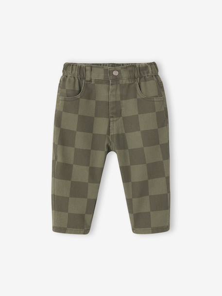 Pantalon bébé garçon kaki 1 - vertbaudet enfant 