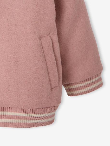 Teddy bébé fille à capuche rose poudré 3 - vertbaudet enfant 