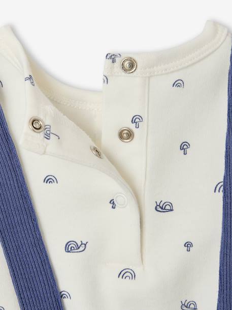 Ensemble body et pantalon bébé bleu moyen 8 - vertbaudet enfant 