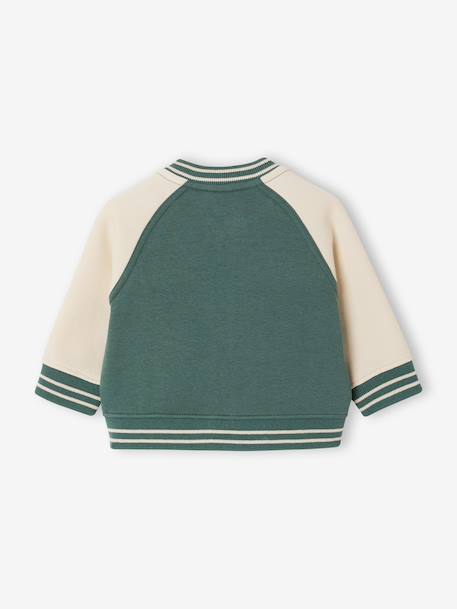 Teddy zippé bébé garçon vert émeraude 2 - vertbaudet enfant 