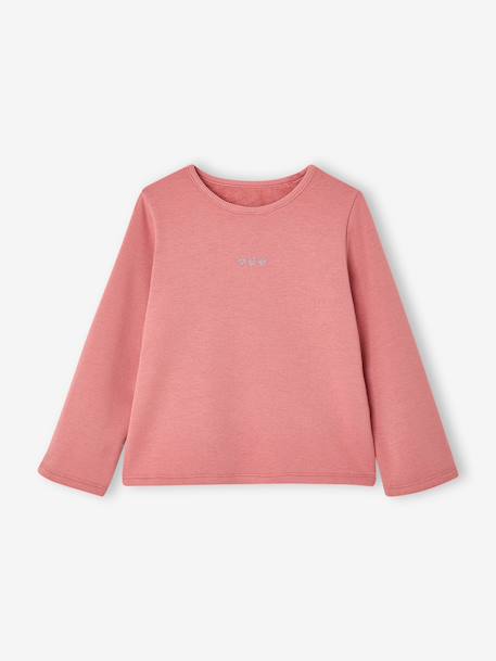 T-shirt manches longues fille blush+vanille 1 - vertbaudet enfant 