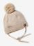 Ensemble bébé bonnet, snood et moufles beige 2 - vertbaudet enfant 