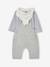 Ensemble 3 pièces bébé personnalisable gris chiné 3 - vertbaudet enfant 