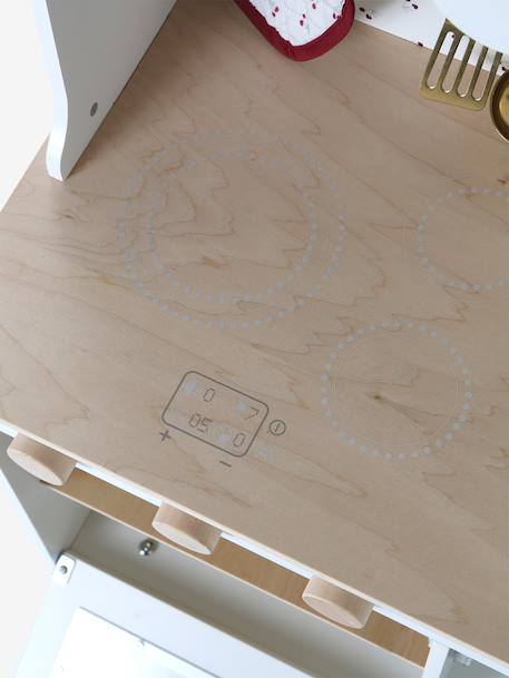 Cuisine feston avec accessoires en bois FSC® blanc 9 - vertbaudet enfant 