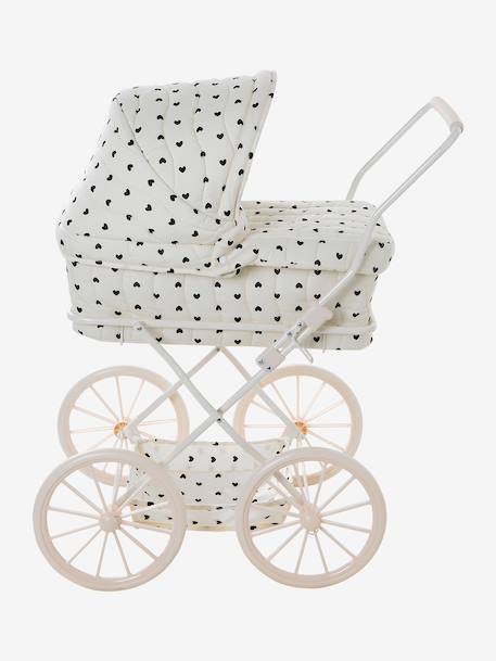 Landau pour poupon Coeur fondant+écru 8 - vertbaudet enfant 