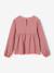 Blouse manches longues fille blush+écru 4 - vertbaudet enfant 