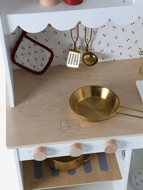 Cuisine feston avec accessoires en bois FSC® blanc 7 - vertbaudet enfant 