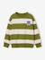 Sweat garçon col rond marine+noisette+pistache 13 - vertbaudet enfant 