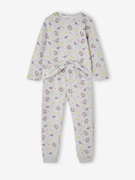 Lot de 2 pyjamas fille longs gris chiné 3 - vertbaudet enfant 