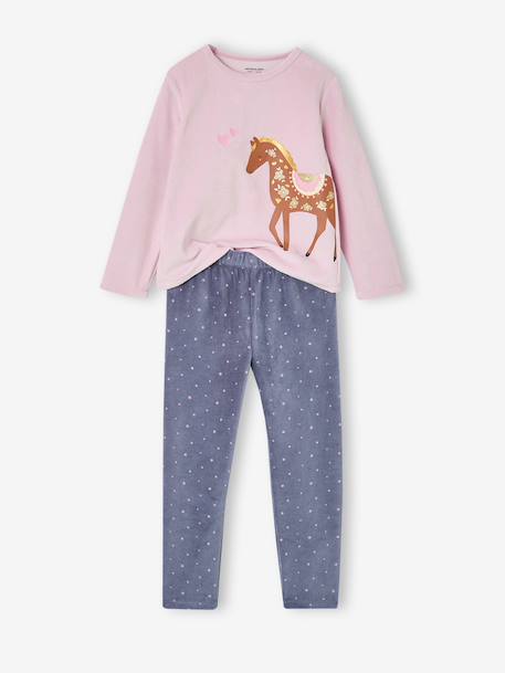 Lot de 2 pyjamas fille bleu ardoise 2 - vertbaudet enfant 