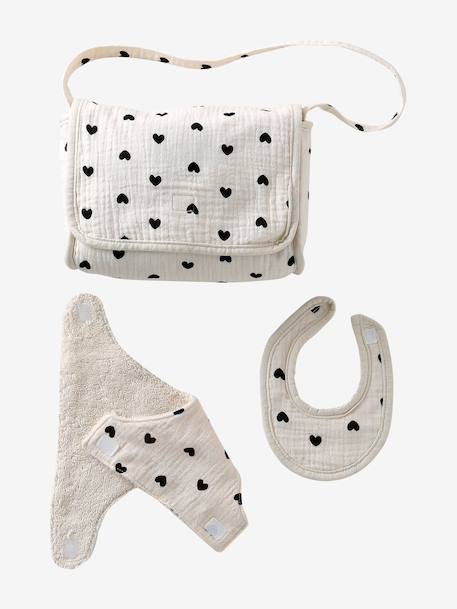 Sac à langer poupon personnalisable + couche + bavoir CHERRY+Cœur fondant+Sherpa 11 - vertbaudet enfant 
