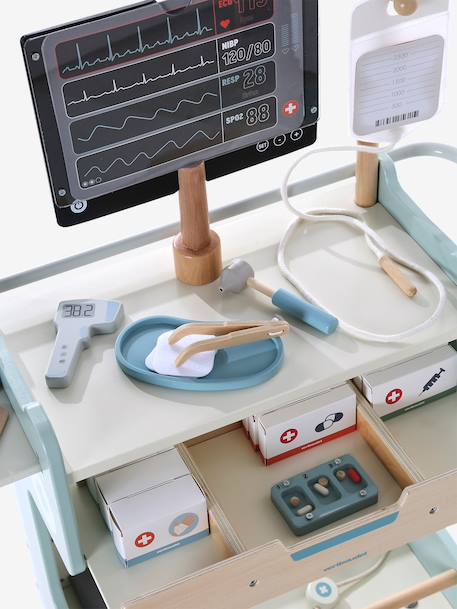 Chariot médical en bois FSC® bois 6 - vertbaudet enfant 
