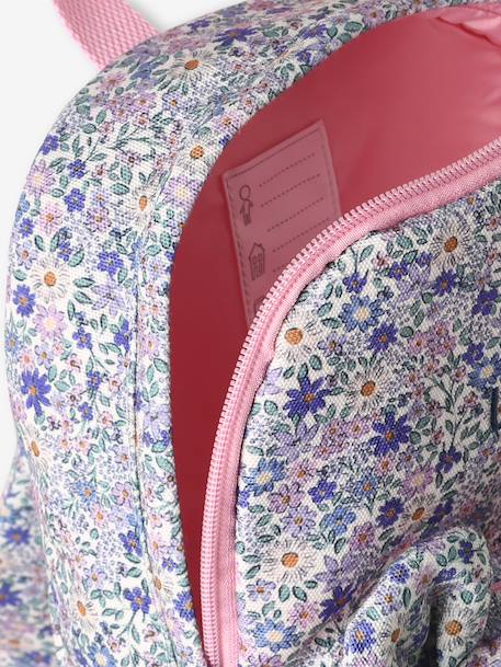 Sac à dos fille maternelle personnalisable animation oreilles ourson lilas poudré+vert sauge 4 - vertbaudet enfant 