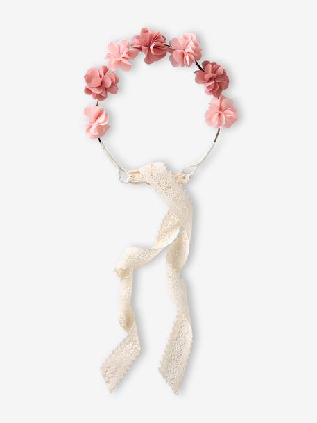 Couronne fleurs rose blush blush 3 - vertbaudet enfant 
