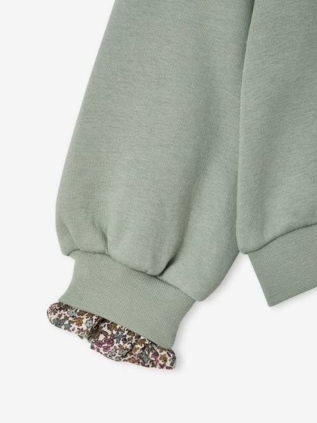 Sweat fille vert de gris 5 - vertbaudet enfant 