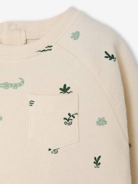 T-shirt manches longues bébé garçon bleu grisé+vanille 6 - vertbaudet enfant 