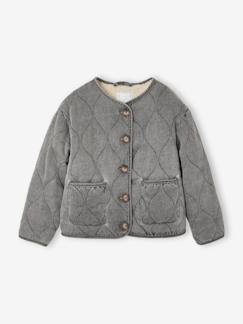 Veste matelassée fille doublée sherpa  - vertbaudet enfant