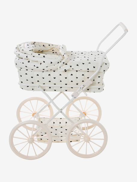 Landau pour poupon Coeur fondant+écru 9 - vertbaudet enfant 