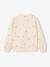 Sweat fille manches longues écru+rose pâle 2 - vertbaudet enfant 