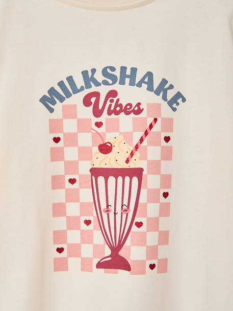 T-shirt manches longues fille écru 3 - vertbaudet enfant 