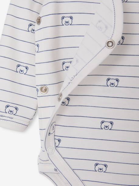 Lot de 3 bodies naissance garçon manches longues bleu 7 - vertbaudet enfant 