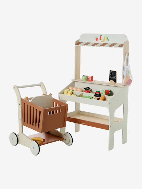 Marchande avec accessoires bois FSC® écru 3 - vertbaudet enfant 