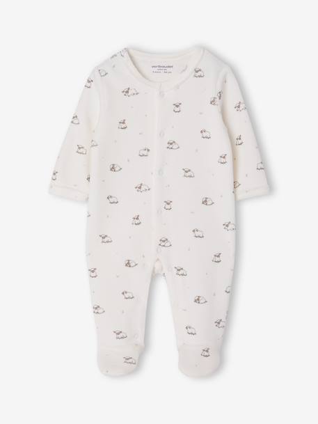 Lot de 2 dors-bien bébé ouverture devant cappuccino+rose pâle+vert sauge 2 - vertbaudet enfant 