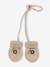 Ensemble bébé bonnet, snood et moufles beige 3 - vertbaudet enfant 