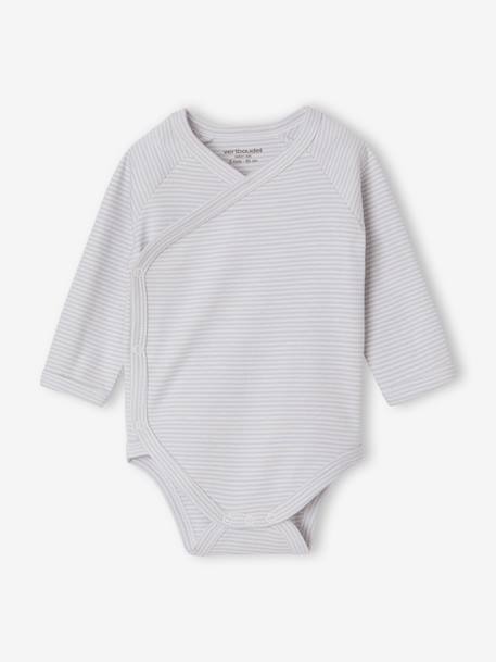 Lot de 3 bodies naissance garçon manches longues bleu 3 - vertbaudet enfant 