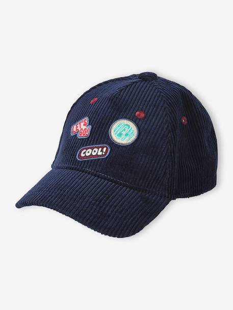 Casquette garçon en twill marine 2 - vertbaudet enfant 