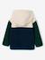 Gilet zippé à capuche garçon bleu moyen+vert sapin 9 - vertbaudet enfant 