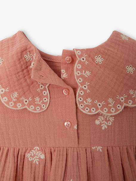 Robe bébé fille manches longues abricot 4 - vertbaudet enfant 