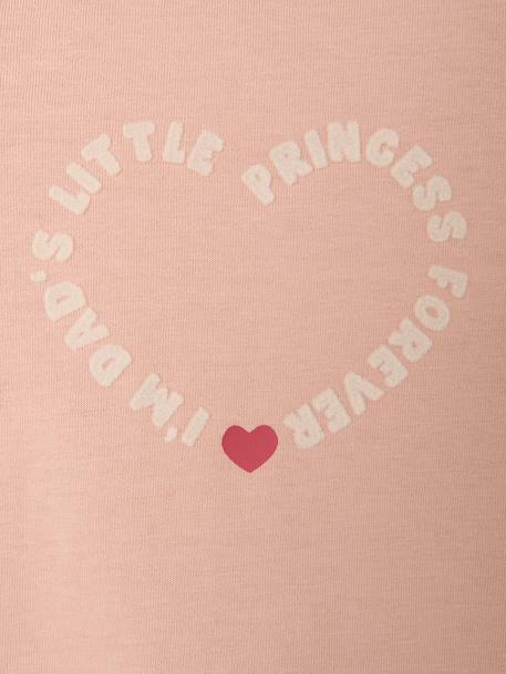 T-shirt manches longues bébé fille rose poudré+vanille 2 - vertbaudet enfant 