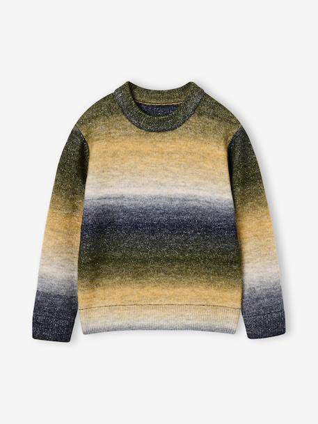 Pull garçon col rond écru 1 - vertbaudet enfant 