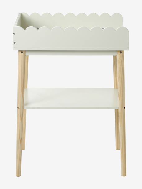 Table à langer poupon feston en bois FSC® blanc 4 - vertbaudet enfant 