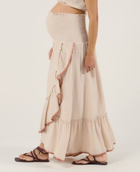 Robe jupe de maternité 2 en 1 laila Beige 5 - vertbaudet enfant 