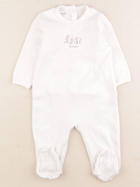 Pyjama coton - 12 mois Blanc 1 - vertbaudet enfant 