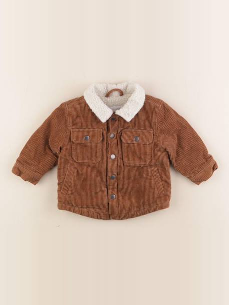 Veste doublé - 6 mois Marron 1 - vertbaudet enfant 
