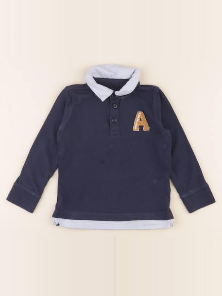 Polo - 4 ans Bleu 1 - vertbaudet enfant 