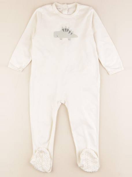 Pyjama coton - 24 mois Blanc 1 - vertbaudet enfant 