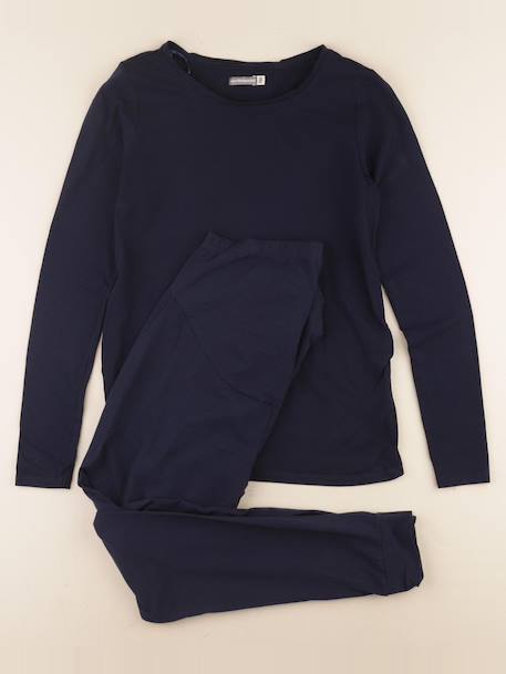 Pyjama grossesse coton - 38 à 40 Bleu 1 - vertbaudet enfant 