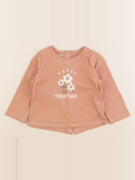 Tee-shirt - 9 mois Marron 1 - vertbaudet enfant 