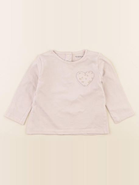 Tee-shirt - 12 mois Rose 1 - vertbaudet enfant 