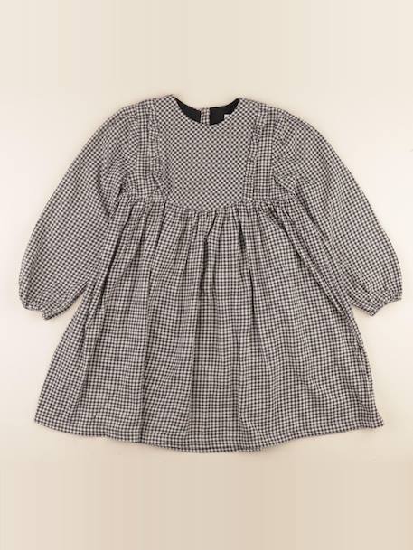 Robe - 12 ans Beige, noir 1 - vertbaudet enfant 