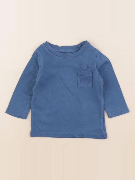 Tee-shirt - 3 mois Bleu 1 - vertbaudet enfant 
