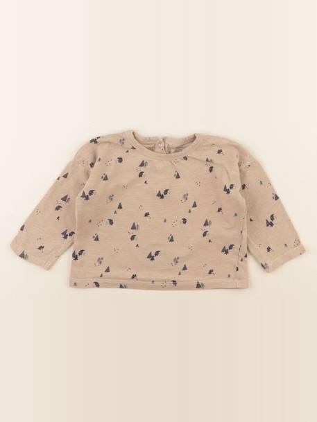 Tee-shirt - 18 mois Marron 1 - vertbaudet enfant 
