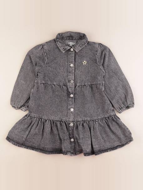 Robe - 6 ans Gris 1 - vertbaudet enfant 