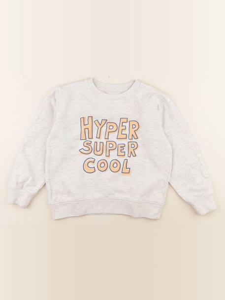 Sweat - 8 ans Gris 1 - vertbaudet enfant 