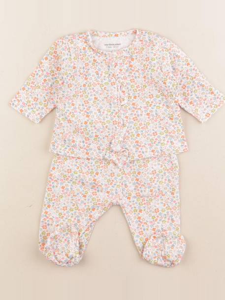 Pyjama coton - 1 mois Multicolore 1 - vertbaudet enfant 